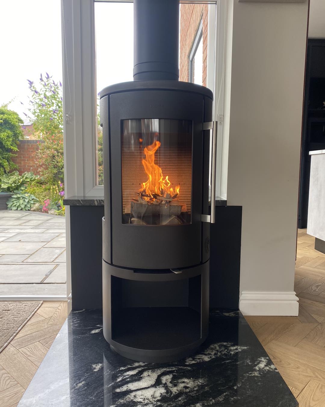 Morso 7443 Stove Installation in a Conservatory view 3