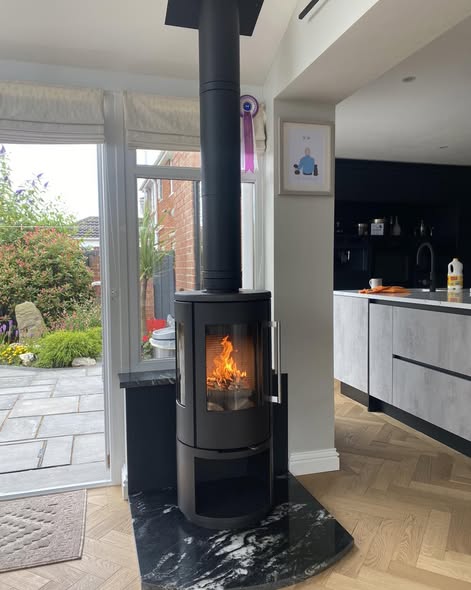 Morso 7443 Stove Installation in a Conservatory view 4
