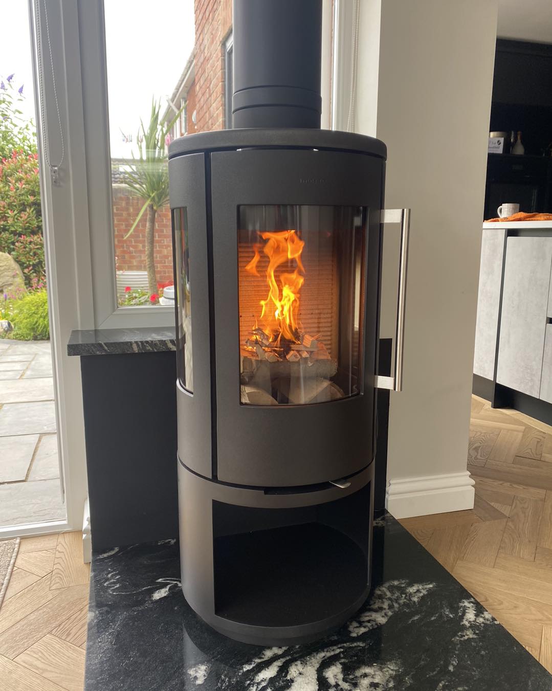 Morso 7443 Stove Installation in a Conservatory view 7