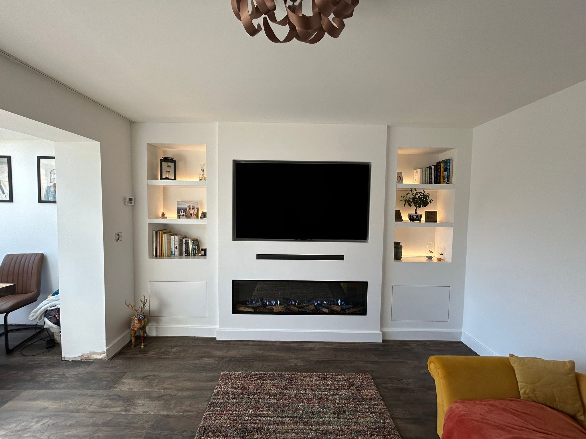 Bespoke Reading Corner and Home Bar Wall