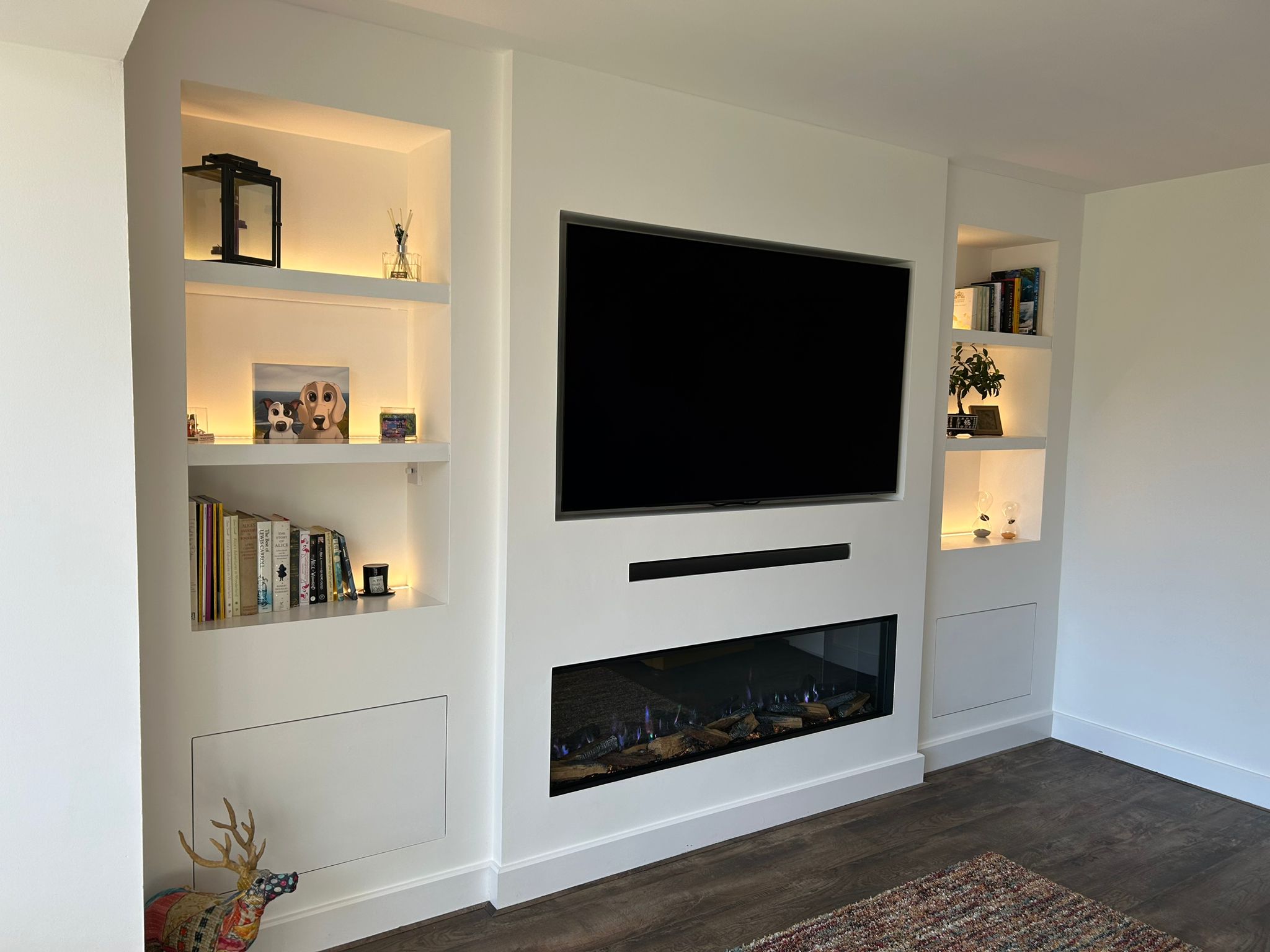 Bespoke Reading Corner and Home Bar Wall
