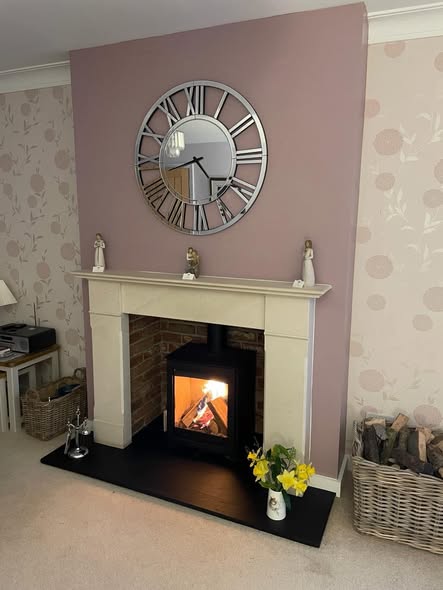 Di Lusso R4 Euro Stove with Italian Slate Hearth in Killingworth view 2
