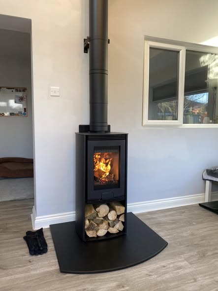 Di Lusso R4 Euro Stove with Italian Slate Hearth in Killingworth view 6