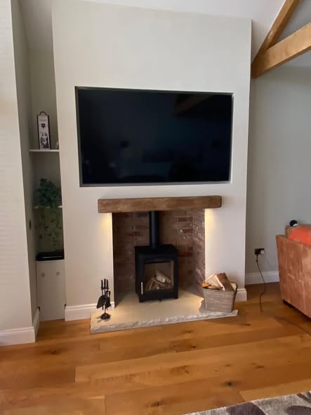 Onyx Orbit Suspended Electric Fire in Stannington view 3