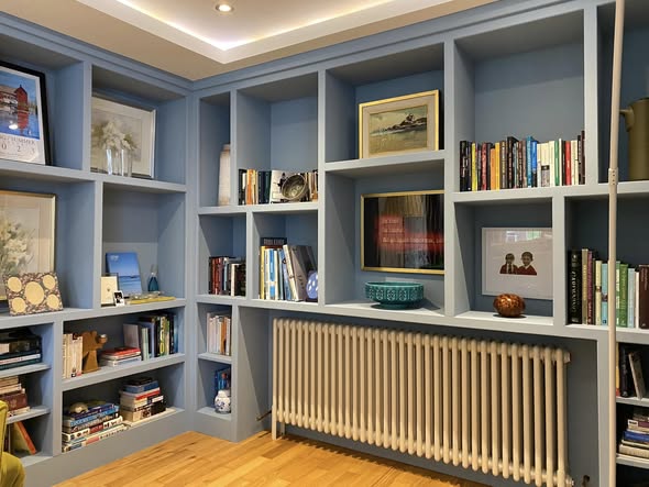 Feature Chimney Breast with Wood Burning Stove and Inset TV view 7