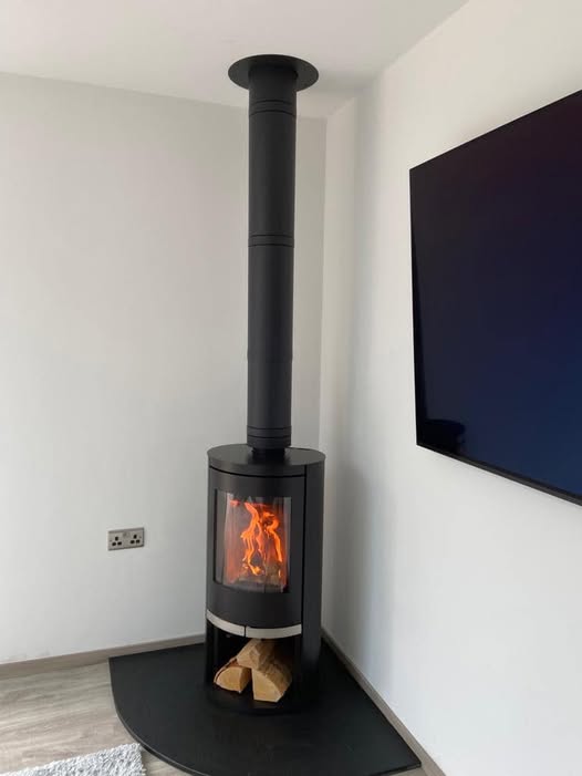 Ovale Wood Burning Stove Installation in Blyth