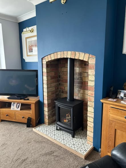 Traditional Open Fire Installation in Warkworth view 3