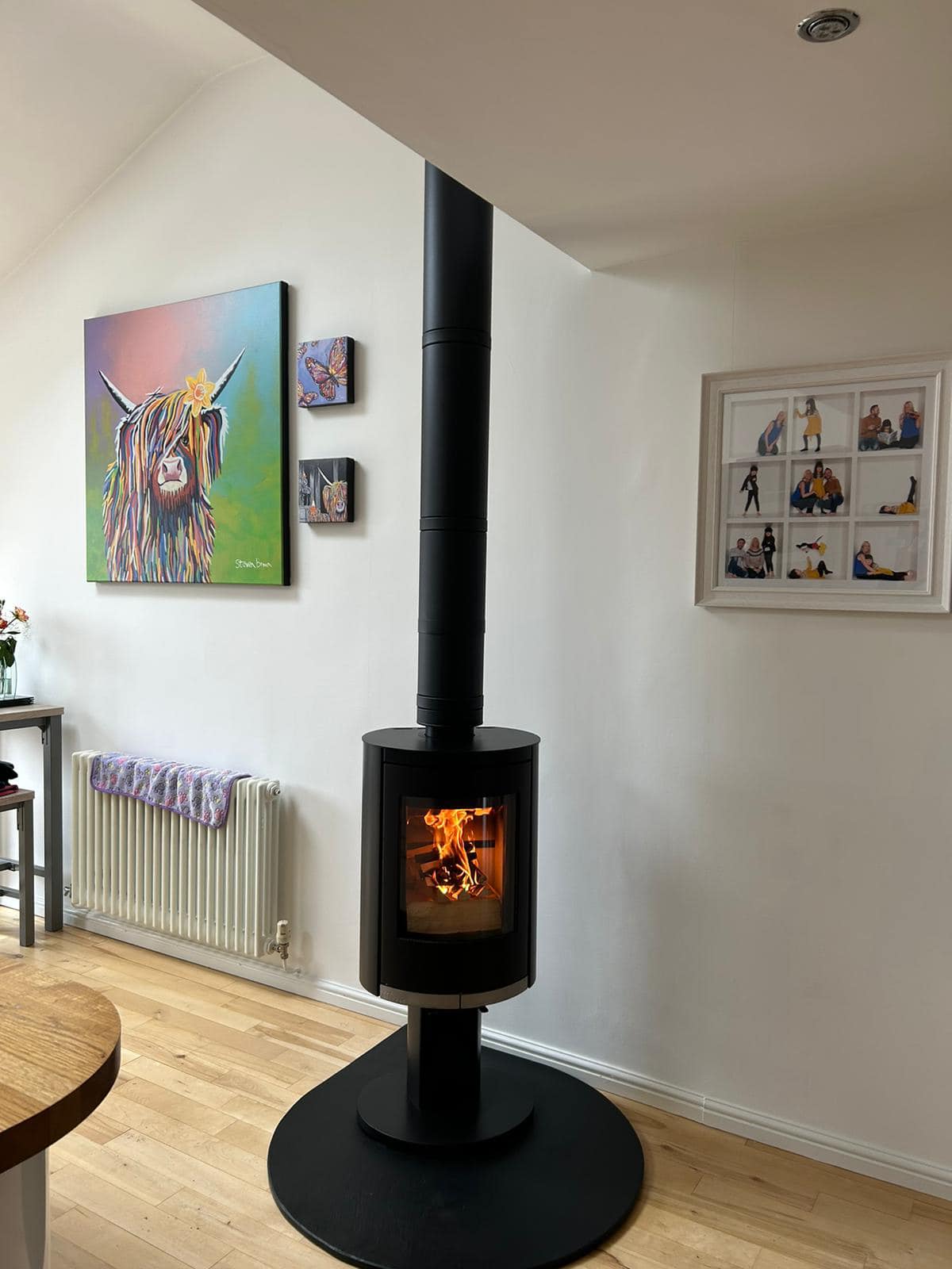Ovale Pedestal Wood Burning Stove in Blyth view 5