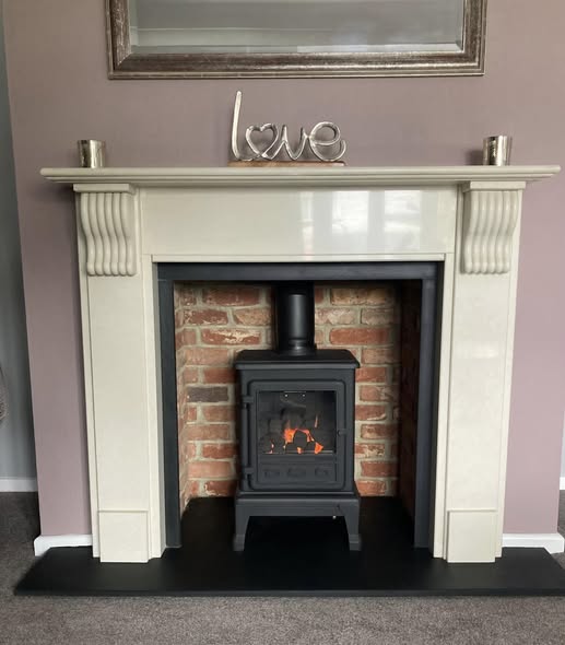 Firefox 5 Gas Stove Fireplace Renovation in Blyth view 2