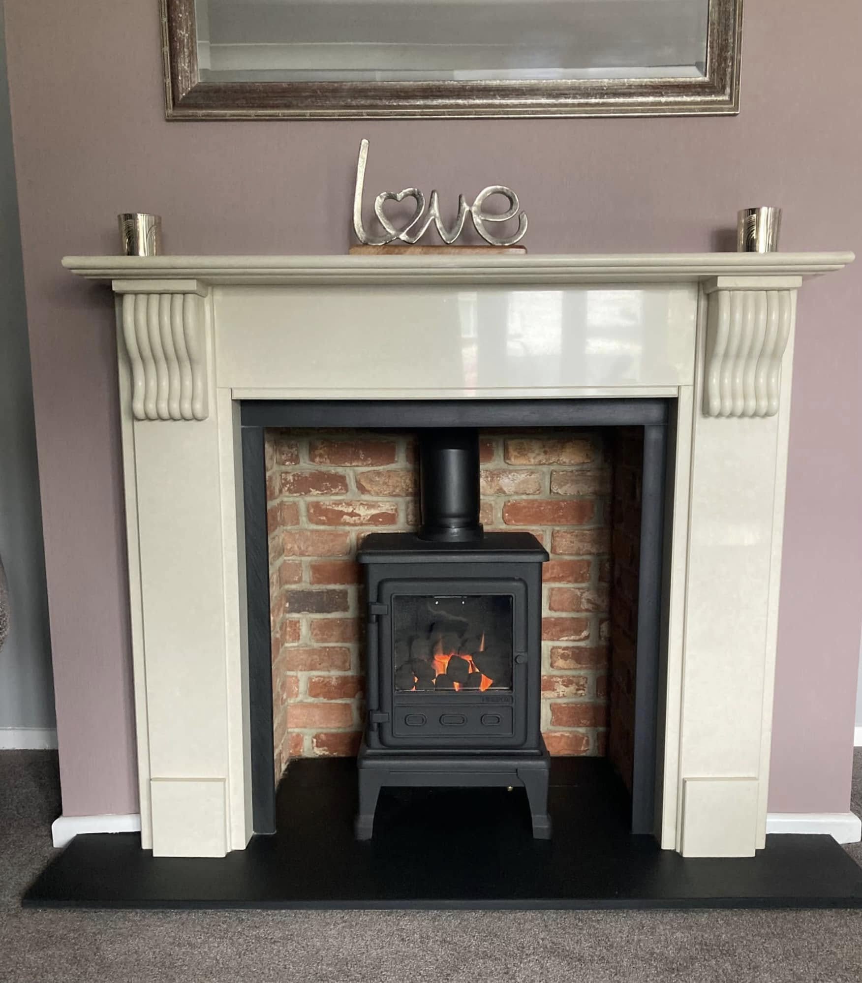 Firefox 5 Gas Stove Fireplace Renovation in Blyth view 3
