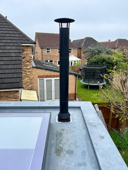 Opus Harmony Stove Installation in a Modern Extension view 6