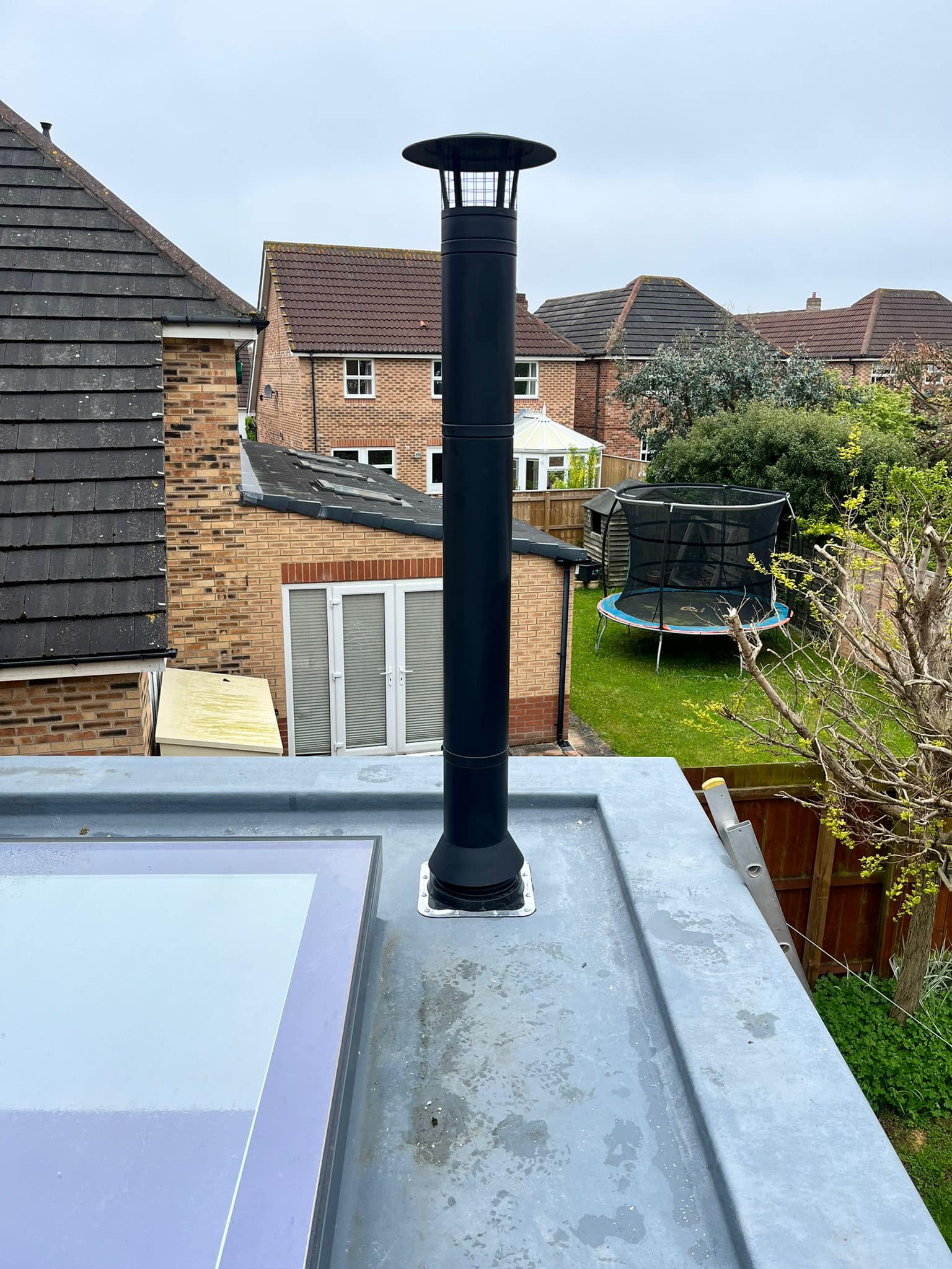 Opus Harmony Stove Installation in a Modern Extension view 7