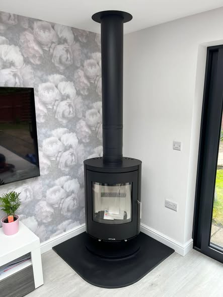Opus Harmony Stove Installation in a Modern Extension