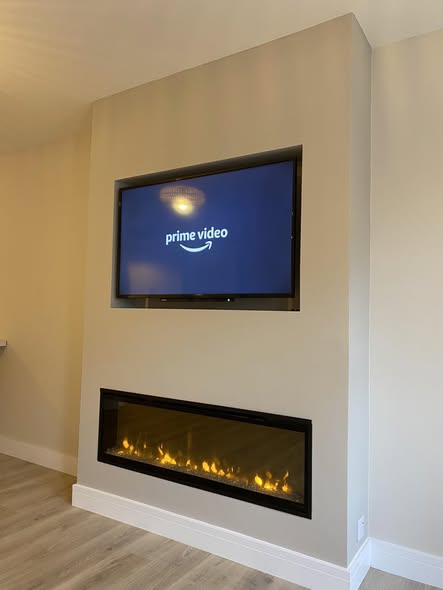 Dimplex Ignite XL Media Wall in Gosforth Flat view 4