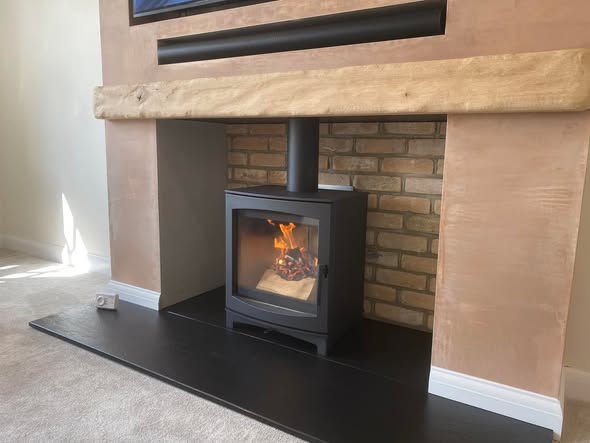 Wood Burner and Media Wall Installation in Woolpit, Suffolk
