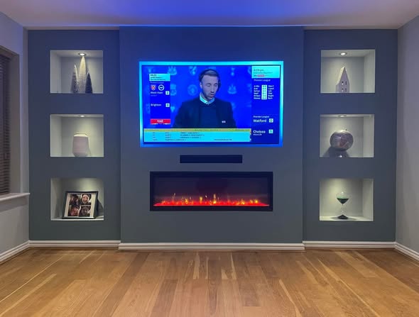 Wood Burner and Media Wall Installation in Woolpit, Suffolk
