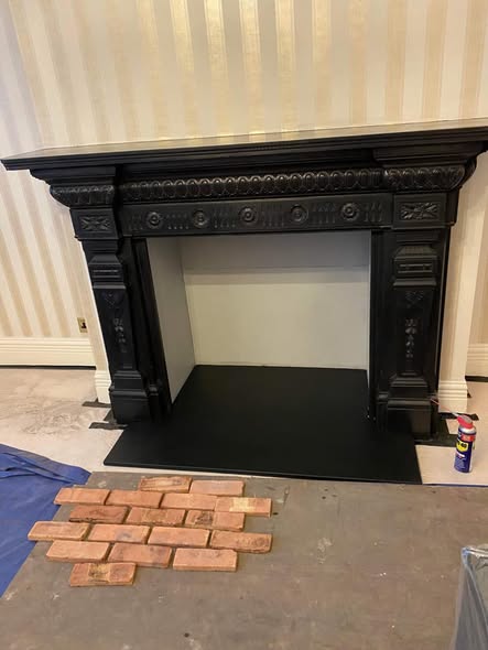 Whitley Bay Fireplace Transformation Retaining Cast Iron Surround
