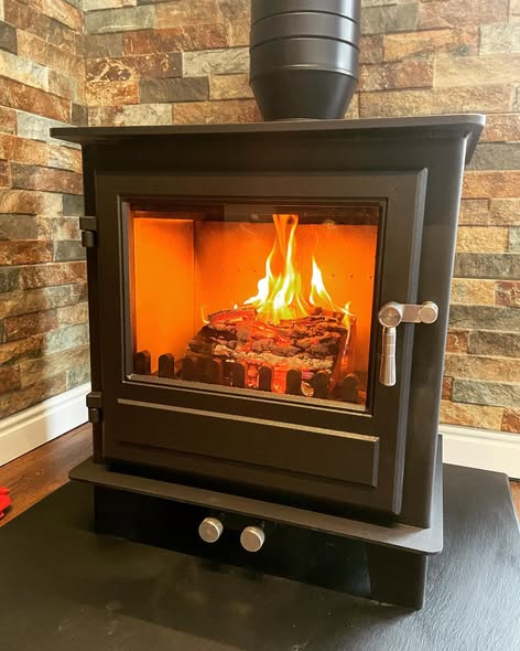 Clock Blithfield 5 Stove Through Conservatory Warm Roof view 4