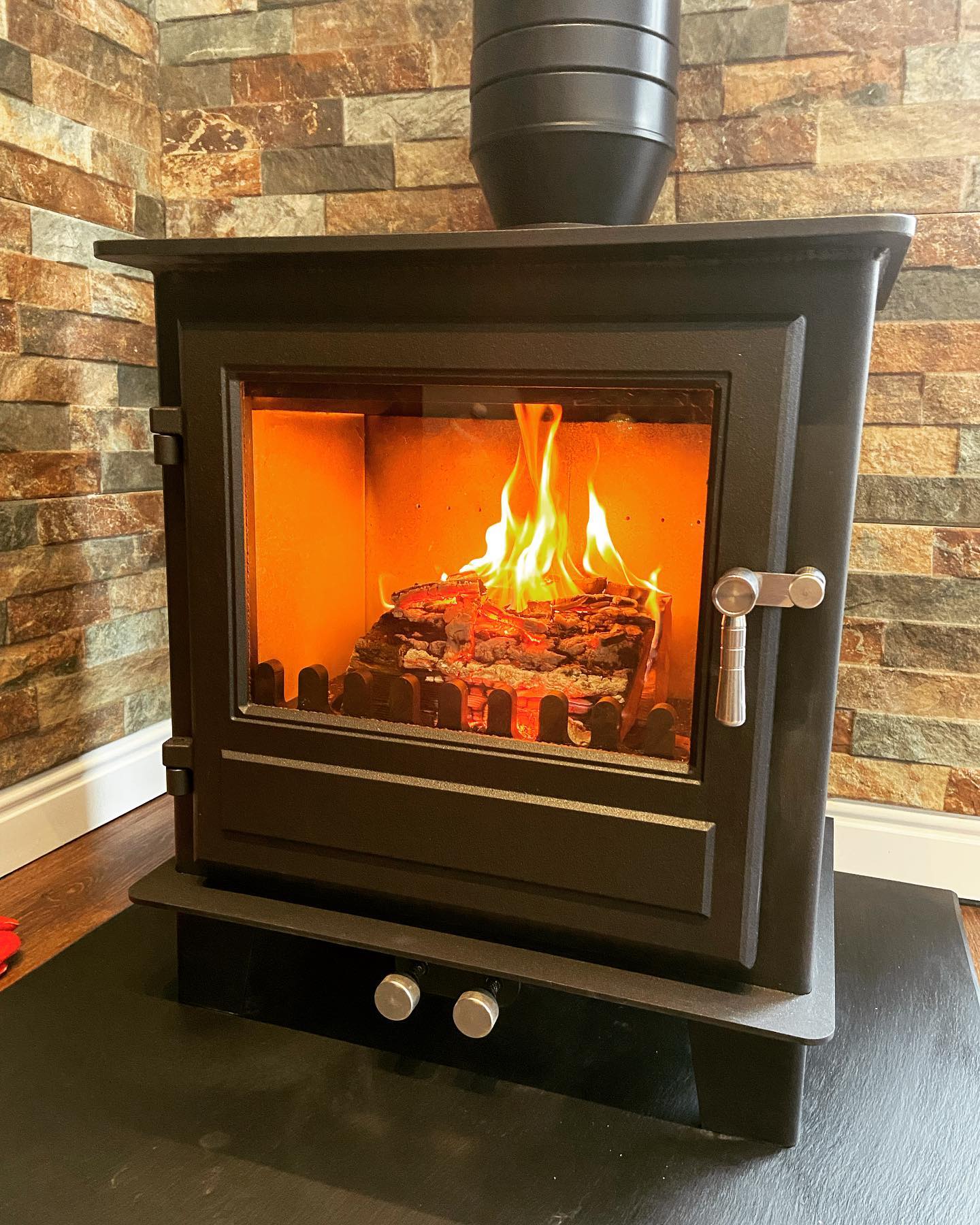 Clock Blithfield 5 Stove Through Conservatory Warm Roof view 5