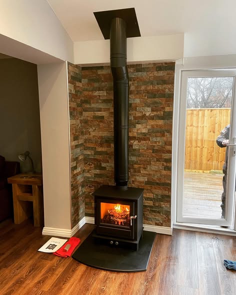 Clock Blithfield 5 Stove Through Conservatory Warm Roof view 6
