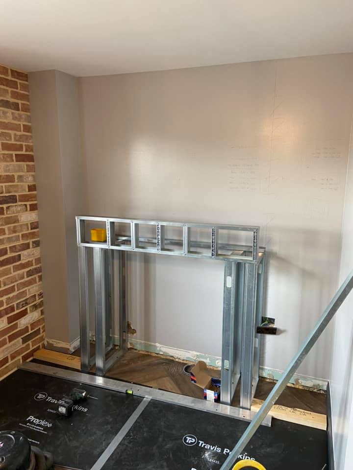 Wallsend Wood Burning Stove with Brick Slip Chamber