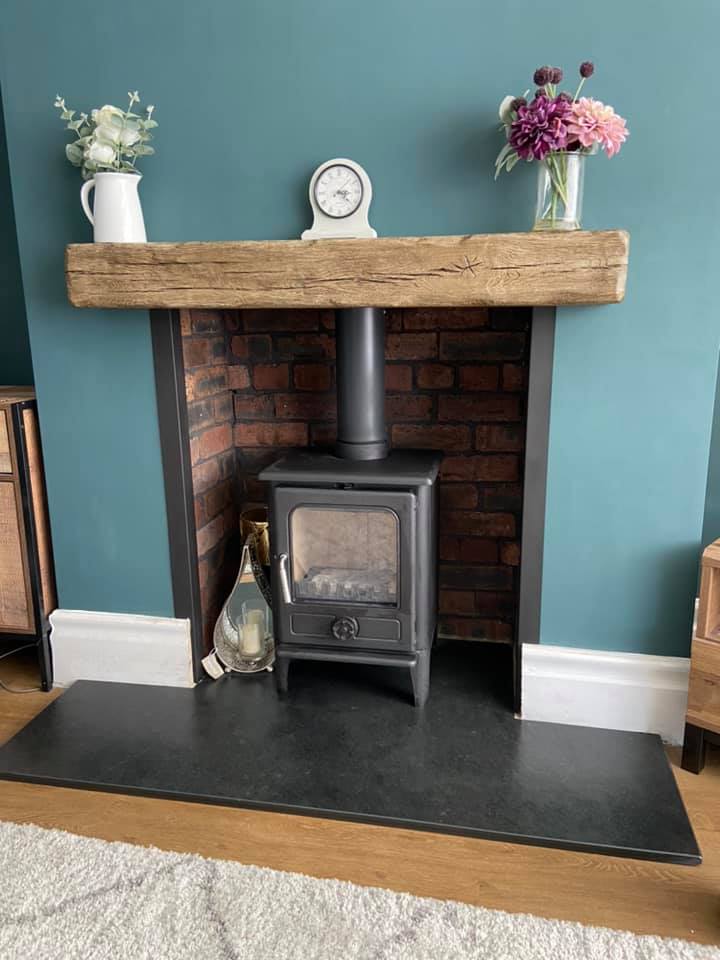 North Shields Fireplace Opened Up with Stove and Restored Brickwork view 5