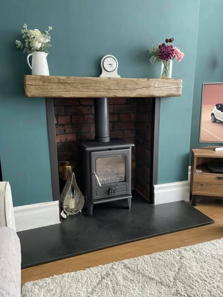 North Shields Fireplace Opened Up with Stove and Restored Brickwork view 6