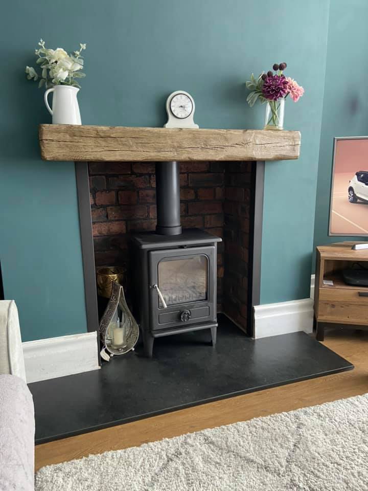 North Shields Fireplace Opened Up with Stove and Restored Brickwork view 7