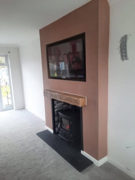 Norvik 5 Fireplace with Side Log Stores in North Broomhill view 6