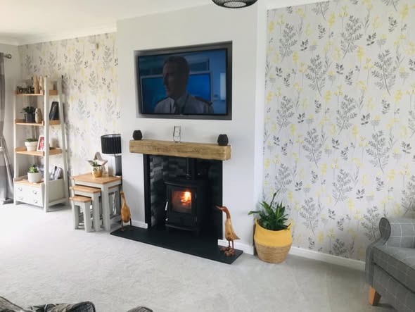 Haydon Bridge Stone Inglenook Fireplace Transformation