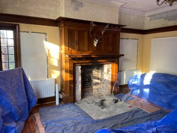 Herald Allure 07 Stove with Repointed Brick Chimney and Heat Shield view 7