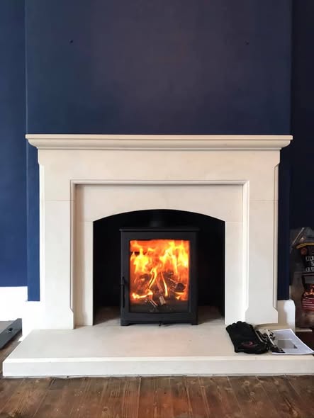 Parkray Aspect 5 Eco in Existing Limestone Surround