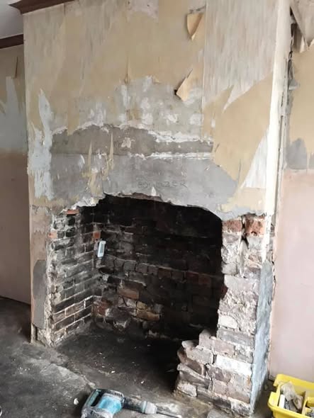 Large One-Day Fireplace Transformation with Tiled Chamber view 5