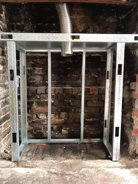 Parkray Aspect 7 Gas Stove in Original Brick Fireplace view 3