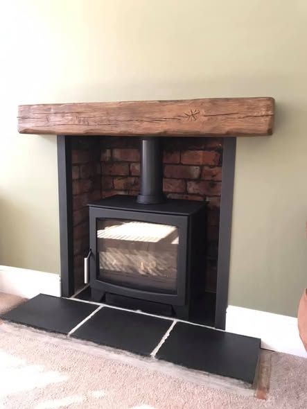 Parkray Aspect 7 Gas Stove in Original Brick Fireplace view 6