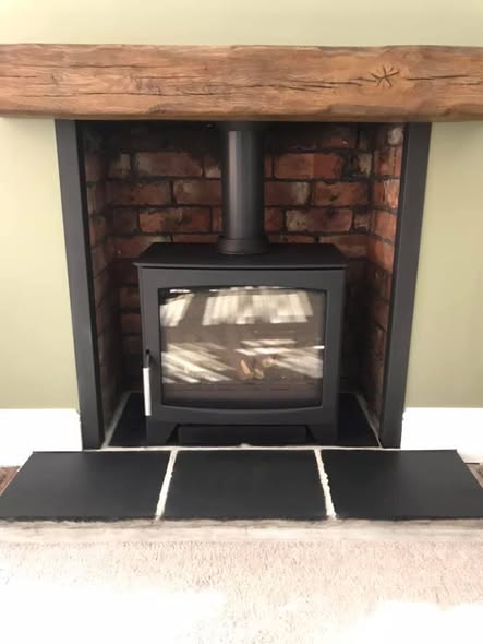 Parkray Aspect 7 Gas Stove in Original Brick Fireplace view 7