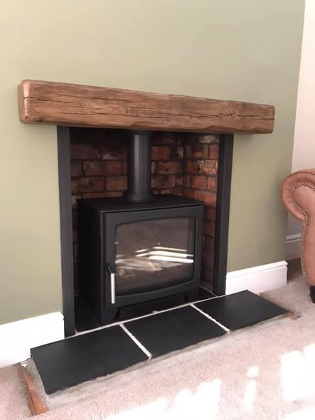 Parkray Aspect 7 Gas Stove in Original Brick Fireplace