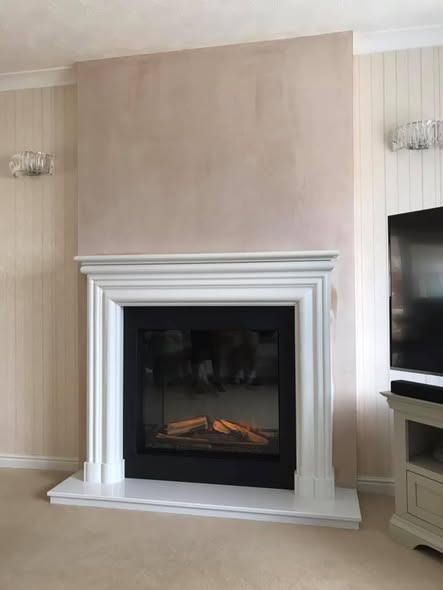Two Matching Vision VEL75 Electric Fireplaces