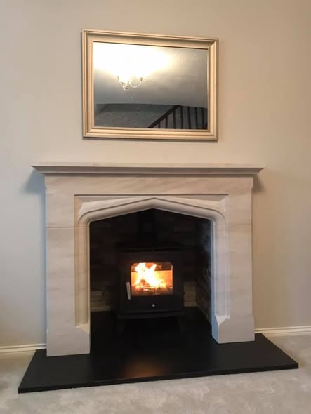 External Brick Chamber Stove Installation in Cramlington