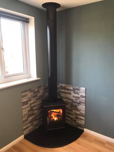 Avalon 4 Gas Stove Fireplace Transformation view 2