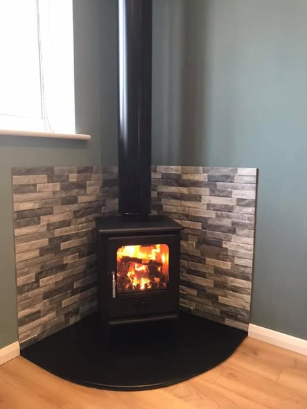 Avalon 4 Gas Stove Fireplace Transformation view 3