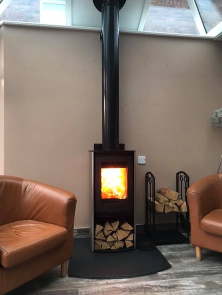 Di Lusso R4 Euro Stove in Glass Roof Extension view 4