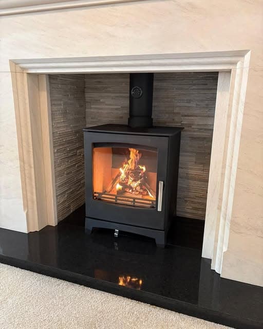 Allure 4 Wood Burning Stove Installation in Felton