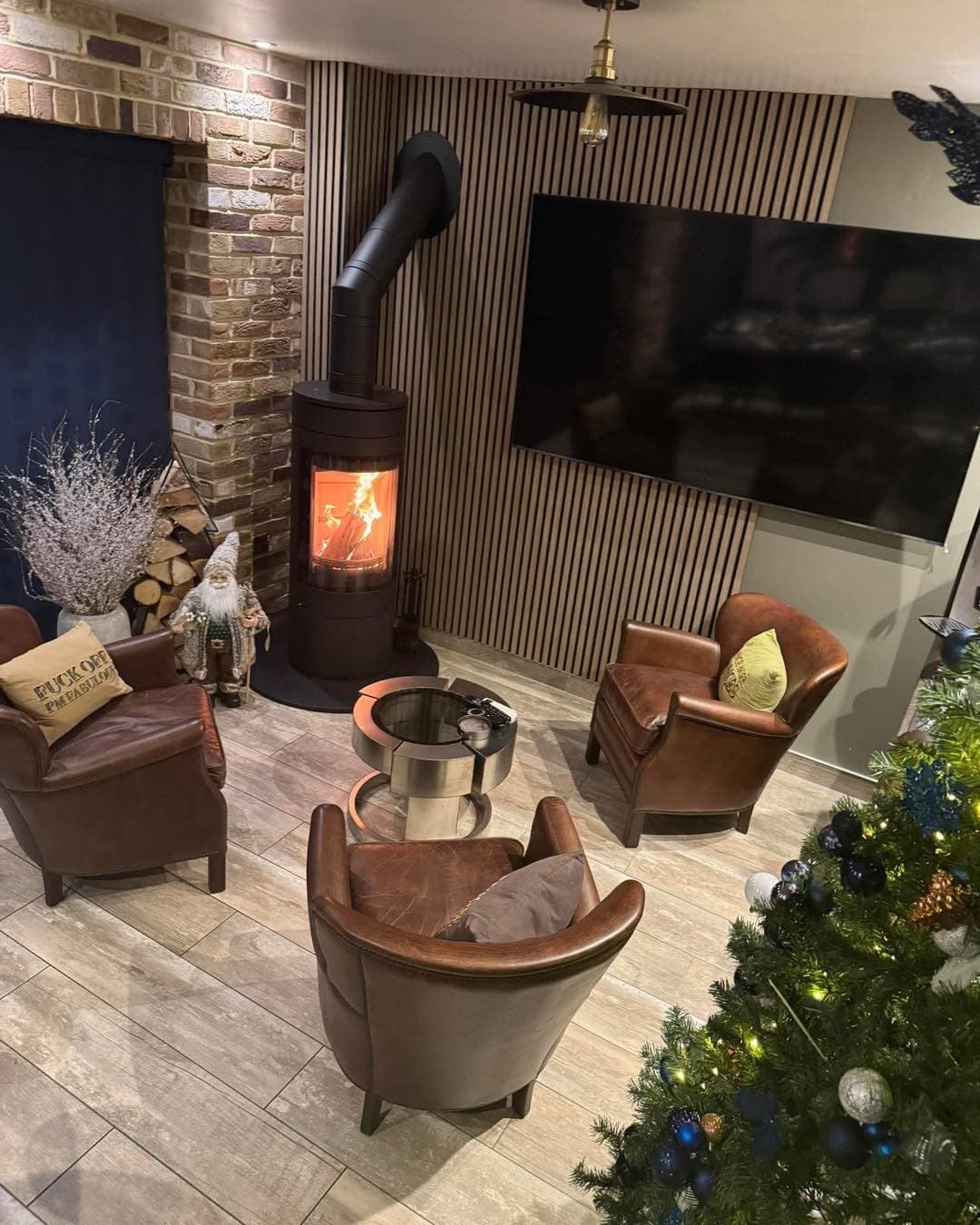 Two Wood Burning Stove Installations in a Stunning Home view 4