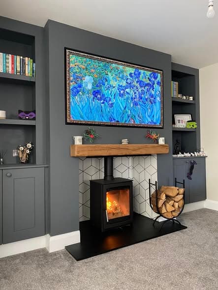 Ovale Pedestal Stove Installation in Alnwick view 2