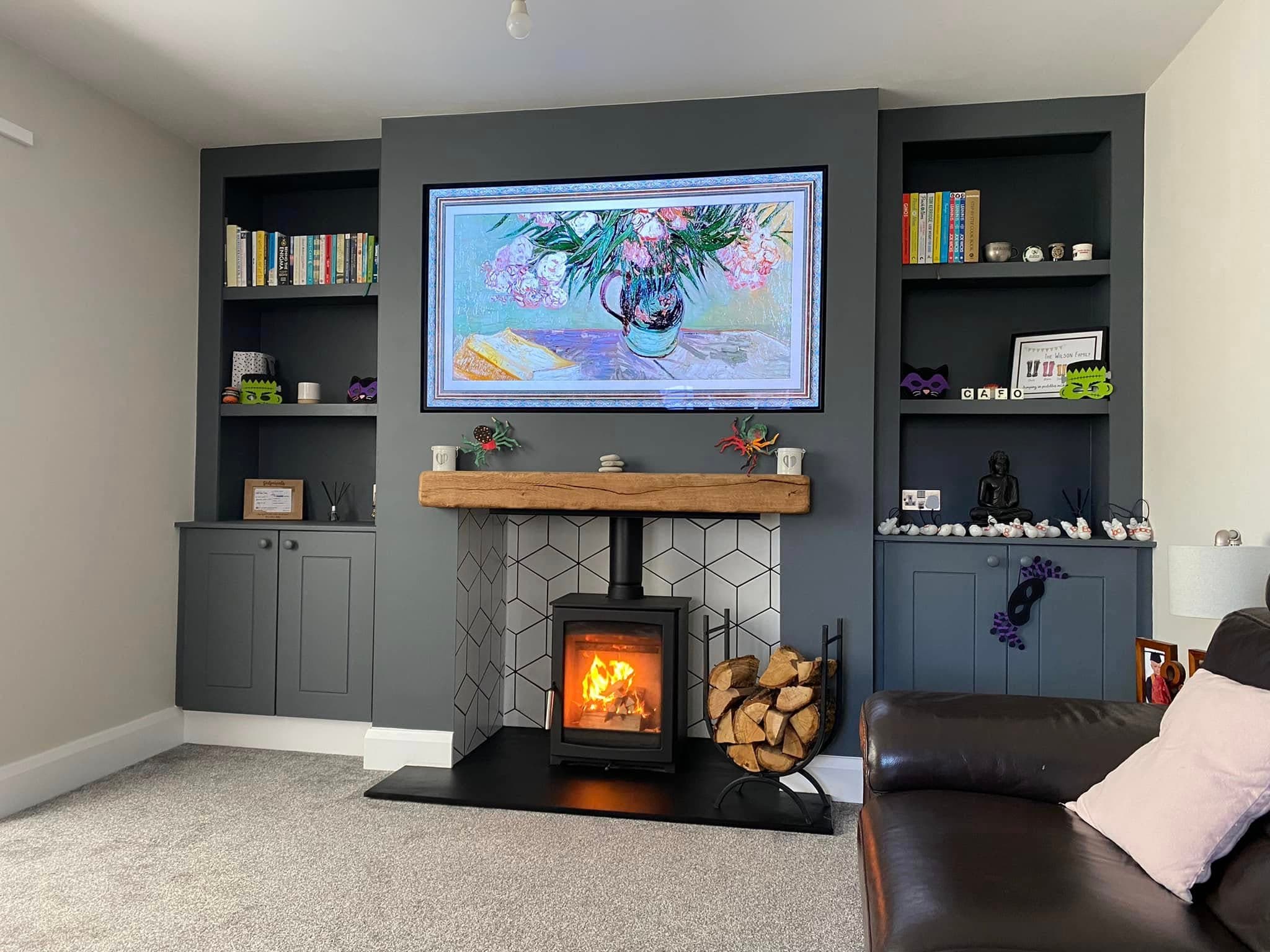Ovale Pedestal Stove Installation in Alnwick view 5