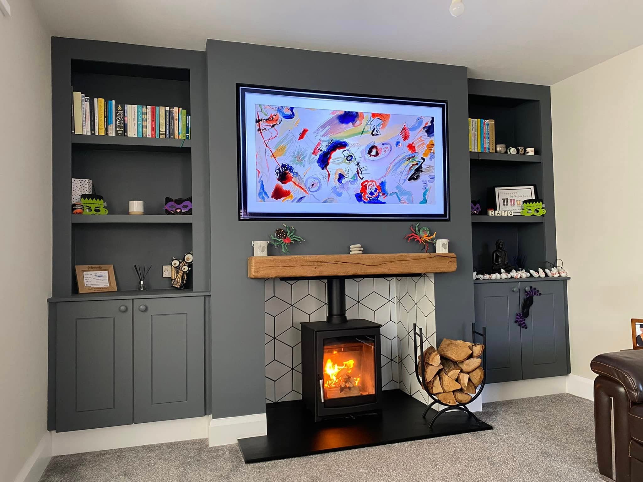 Ovale Pedestal Stove Installation in Alnwick view 7