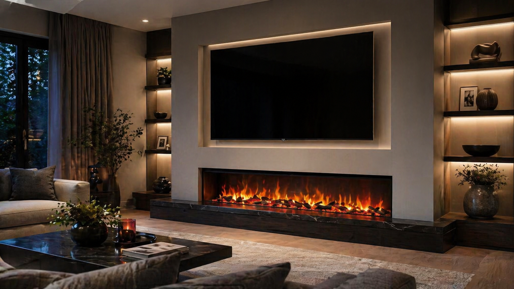 Gas and electric fires for rooms that need warmth, ease, and a cleaner focal point.