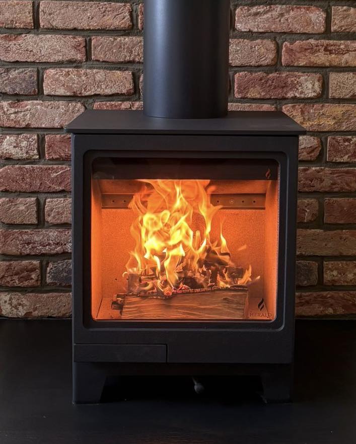 Allure 4 Wood Burning Stove Installation in Felton view 7