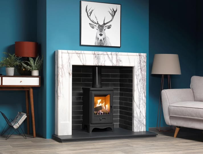Ovale Wood Burning Stove Installation in Widdrington view 2
